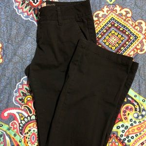 BLACK School Girl Boot Cut Pants